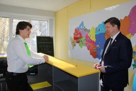 Сергей Ладанов вместе со студентами педагогического колледжа открыл «Центр притяжения»